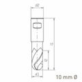 MAYKESTAG ALUNIT HSS-Co8 ball nose end mill 10mm short series</h3>