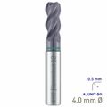MAYKESTAG Solid Carbide Corner Radius End Mill 4mm R0.5 Speedcut Universal ALUNIT-S