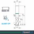 MAYKESTAG Solid Carbide Corner Radius End Mill 4mm R0.5 Speedcut Universal ALUNIT-S