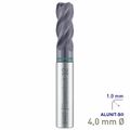 MAYKESTAG Solid Carbide Corner Radius End Mill 4mm R1 Speedcut Universal ALUNIT-S