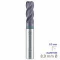 MAYKESTAG Solid Carbide Corner Radius End Mill 8mm R0.5 Speedcut Universal ALUNIT-S