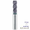 MAYKESTAG Solid Carbide Corner Radius End Mill 8mm R2 Speedcut Universal ALUNIT-S