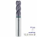 MAYKESTAG Solid Carbide Corner Radius End Mill 12mm R0.5 Speedcut Universal ALUNIT-S