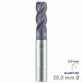 MAYKESTAG Solid Carbide Corner Radius End Mill 20mm R2 Speedcut Universal ALUNIT-S