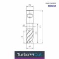 MAYKESTAG Turbo-Cut Allround Solid Carbide End Mill 11mm Long Series 4 Flute