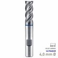 MAYKESTAG Speedcut 4.0-Inox ULTRADUR HPC Solid Carbide End Mill 4mm Long Series 4 Flute