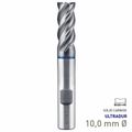 MAYKESTAG Speedcut 4.0-Inox ULTRADUR HPC Solid Carbide End Mill 10mm Long Series 4 Flute