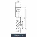 MAYKESTAG Speedcut 4.0-Inox ULTRADUR HPC Solid Carbide End Mill 11mm Long Series 4 Flute
