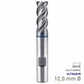 MAYKESTAG Speedcut 4.0-Inox ULTRADUR HPC Solid Carbide End Mill 12mm Long Series 4 Flute