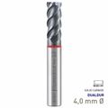 MAYKESTAG Speedcut 4.0 Ultra Hard Steel 50-65 HRC DUALDUR HPC End Mill 4mm Long Series 4 Flute