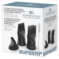 Olivia Garden SuperHP Comb Attachments & Cleaning Brush