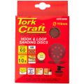 Sanding Disc 115mm 60 Grit With Holes 10/pk Hook And Loop