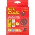 Sanding Disc 115mm 120 Grit With Holes 10/pk Hook And Loop