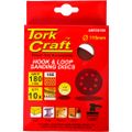 Sanding Disc 115mm 180 Grit With Holes 10/pk Hook And Loop
