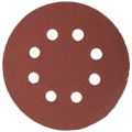 Sanding Disc 125mm 80 Grit With Holes 10/pk Hook And Loop