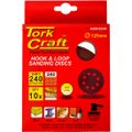 Sanding Disc 125mm 240 Grit With Holes 10/pk Hook And Loop