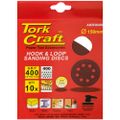 Sanding Disc 150mm 400 Grit With Holes 10/pk Hook And Loop