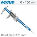Dig. Caliper 150mm 0.03mm Acc. Metal Cover S/steel 0.01mm Res.