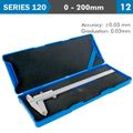 Vernier Caliper 200mm 0.03mm Acc. Din862 0.02mm Grad. S/steel