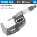 Dig. Outside Micrometer 75-100mm 0.004mm Acc. Ip65 0.001mm Res.