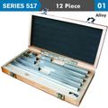 Gauge Block Set Alloy Steel 12pc 10-291. 8mm Iso3650 Grade 0