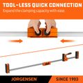Jorgensen Cabinet Master Parallel Clamp Extender 1pc For 8000/8000p/81