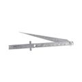 Taper Gauge 0.8-15mm 0.1mm Grad With Steel Ruler 150mm 1mm Grad