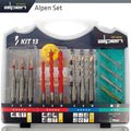 Drill-screwset Kit 13 13 Pcs C Prot,multi 6-kant,sds-plus Force X4 Bit