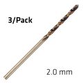 Hss Sprint Master 2.0mm X3 Sleeved Din338 ALPEN Drill Bit