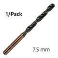 Hss Sprint Master 7.5mm X1 Sleeved Din338 ALPEN Drill Bit