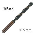 Hss Sprint Master 10.5mm X1 Sleeved Din338 ALPEN Drill Bit