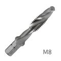 ALPEN Combination Tap Plw M8 1/4" Shank