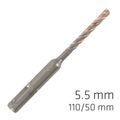 Force X 5.5 X 110/050 Sds-plus Rebar Drill Bit X4 Cutting Edges