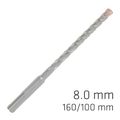 Force X 8.0 X 160/100 Sds-plus Rebar Drill Bit X4 Cutting Edges