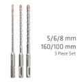 Sds Plus F4 5 6 8 X160mm 3 Pce Set