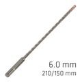 Force X 6.0 X 210/150 Sds-plus Rebar Drill Bit X4 Cutting Edges