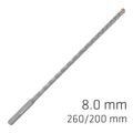 Force X 8.0 X 260/200 Sds-plus Rebar Drill Bit X4 Cutting Edges