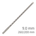 Force X 9.0 X 260/200 Sds-plus Rebar Drill Bit X4 Cutting Edges