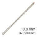 Force X 10.0 X 260/200 Sds-plus Rebar Drill Bit X4 Cutting Edges