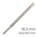 Force X 18.0 X 250/200 Sds-plus Rebar Drill Bit X4 Cutting Edges