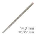 Force X 14.0 X 310/250 Sds-plus Rebar Drill Bit X4 Cutting Edges