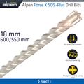 Force X 18.0 X 600/550 Sds-plus Rebar Drill Bit X4 Cutting Edges