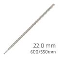 Force X 22.0 X 600/550 Sds-plus Rebar Drill Bit X4 Cutting Edges