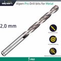 ALPEN Pro 2.0mm Hss Drill Din 338 Rn 135 With Split Point Bulk