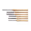 Chisel Set Wood Turning Hss 6 Piece Wooden Case
