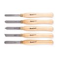 Chisel Set Wood Turning 300mm Hss 5 Piece Wood Case
