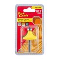 TORK CRAFT  CKP1205 Corner Round Router Bit 1/2 Inch with 1/4 Inch Shank