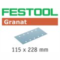 FESTOOL Granat STF 115x228 P400 Abrasive Sheets 100 Pack