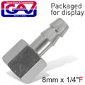 Hose Adaptor 8mm X 1/4'female Packaged