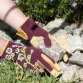 Ladies Slim Fit Small Garden Gloves Maroon